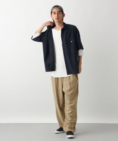 RAGEBLUE（レイジブルー）の「BIGポケットシャツ（トップス・ブラック/グレー/オリーブ）」の6枚目の写真