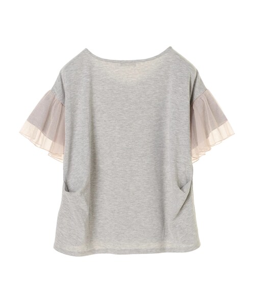 earth music&ecology（アースミュージックアンドエコロジー）の「・フレアスリーブプルオーバー（トップス・杢ライトグレー/ブラック/グレーベージュ/ダークグリーン・F）」の3枚目の写真