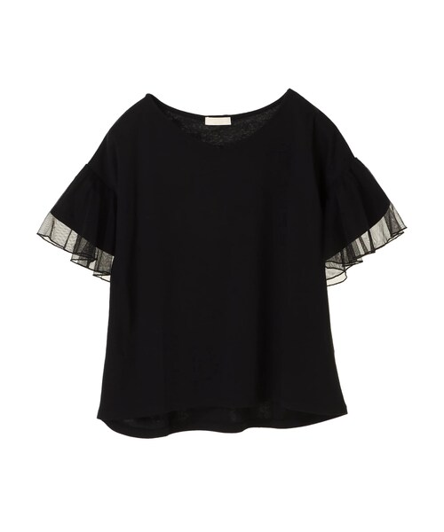 earth music&ecology（アースミュージックアンドエコロジー）の「・フレアスリーブプルオーバー（トップス・杢ライトグレー/ブラック/グレーベージュ/ダークグリーン・F）」の8枚目の写真