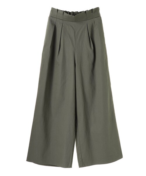 E hyphen world gallery（イーハイフンワールドギャラリー）の「・タックボリュームワイドパンツ（パンツ・ベージュ/カーキ/ダークネイビー・F）」の9枚目の写真