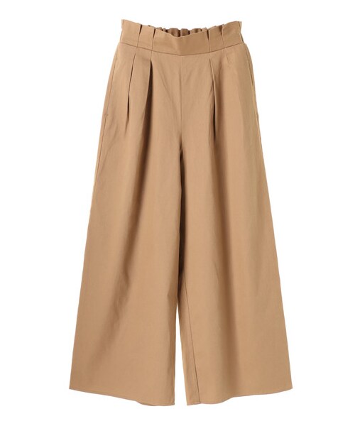 E hyphen world gallery（イーハイフンワールドギャラリー）の「・タックボリュームワイドパンツ（パンツ・ベージュ/カーキ/ダークネイビー・F）」の8枚目の写真