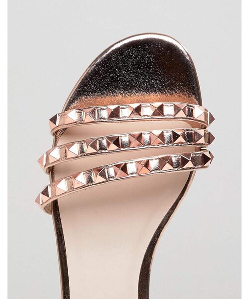 faith rose gold sandals