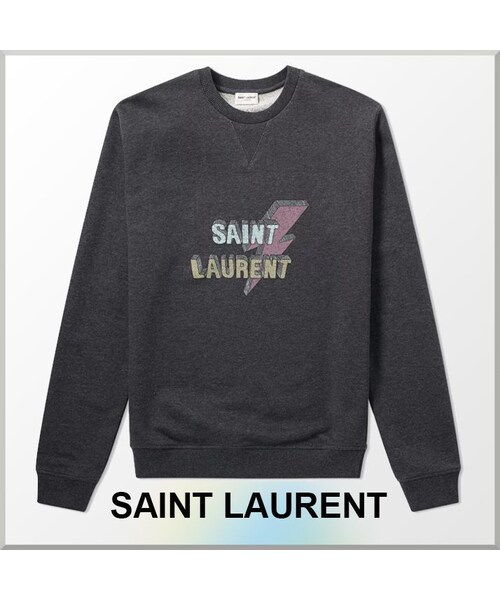 Saint Laurent （サンローラン）の「18SS★Saint Laurent(サンローラン)ロゴ プリント スウェットシャツ[並行輸入