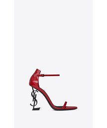 【SAINT LAURENT】オピウムヒールサンダル オピウム サンダル（パテントレザー/ブラックヒール） | Saint