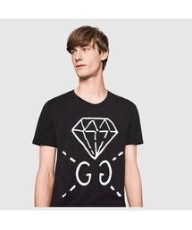 最終値下げ【希少サイズ】GUCCI ゴースト ダイヤモンド Tシャツ　赤　XL 名古屋】グッチ ゴーストGG ダイヤモンドTシャツ Lサイズ 432086