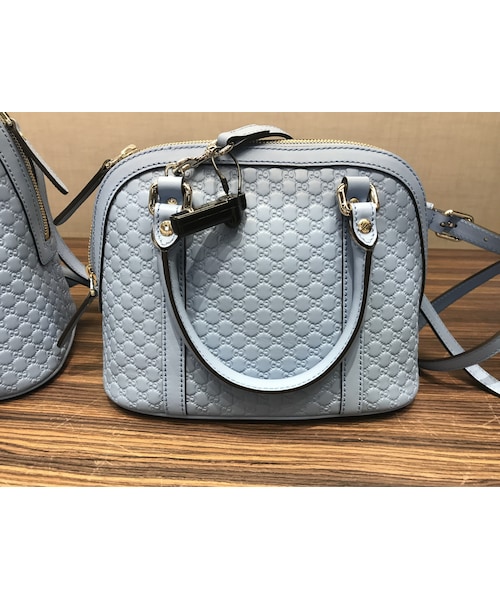 GUCCI グッチシマ　ショルダーバッグ　ブルー グッチシマ グッチ GUCCI マイクログッチシマ 2Way トート