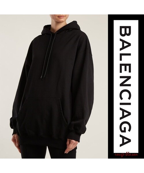 バレンシアガ（BALENCIAGA） パーカー ブラック （ブランド古着 