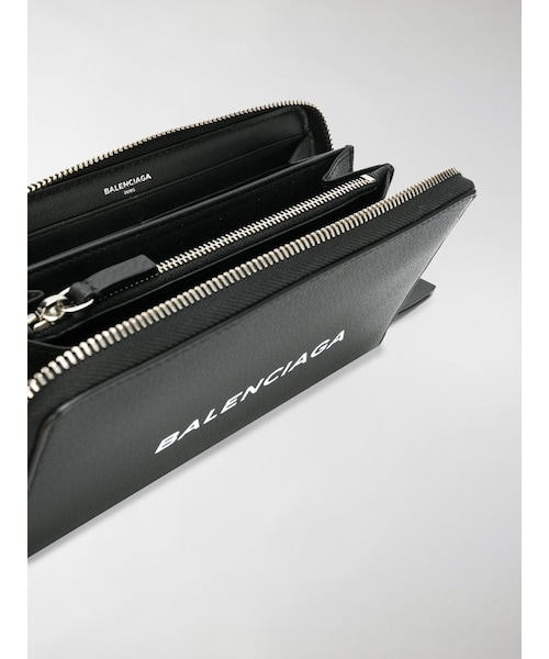 バレンシアガ BALENCIAGA長財布 レザー ブラック 黒 小銭入れ