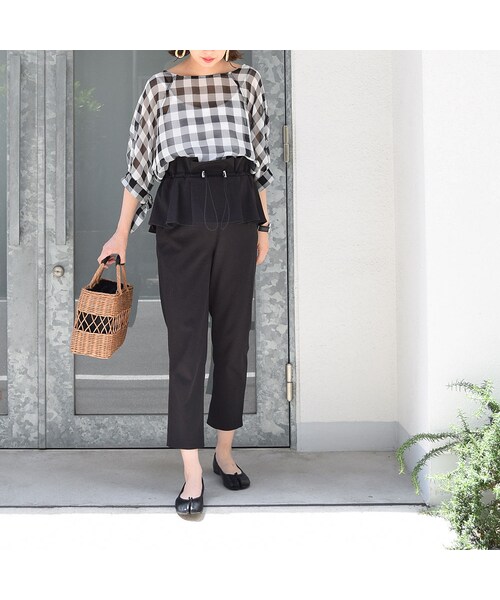 no brand（ノーブランド）の「【 MORE SALE 】シースルーギンガムチェックBL（シャツ/ブラウス・レディース・その他）」の13枚目の写真