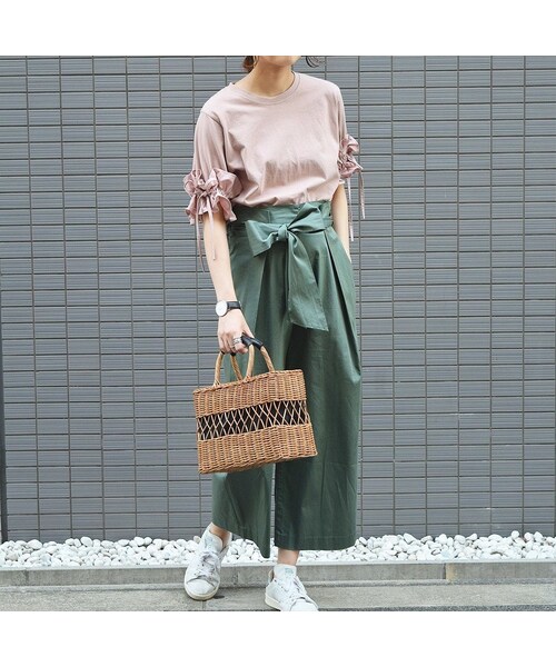 no brand（ノーブランド）の「【 MORE SALE 】フリルギャザースリーブTOPS（Tシャツ/カットソー・レディース・その他）」の3枚目の写真