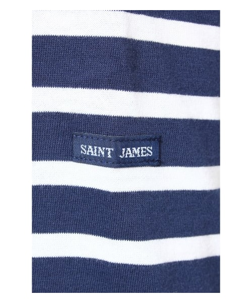 SAINT JAMES(セントジェームス)の「SAINT JAMES BORDER 7ブ(カットソー・Tシャツ・メンズ・ネイビー/ネイビー A/ブルー/レッド・S/M)」の11枚目の写真