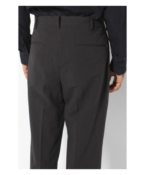 EDIFICE（エディフィス）の「【MENS NONNO11月号掲載】100/2*10/-ツイル テーパードトラウザー（クロップド･半端丈パンツ・メンズ・ネイビー/ベージュ・44/46）」の7枚目の写真