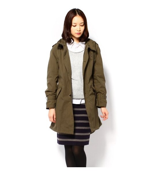 JOURNAL STANDARD（ジャーナルスタンダード）の「C/N モッズパーカー（モッズコート・レディース・カーキ・S/M）」の6枚目の写真