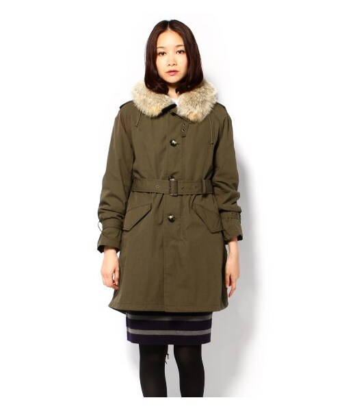 JOURNAL STANDARD（ジャーナルスタンダード）の「C/N モッズパーカー（モッズコート・レディース・カーキ・S/M）」の2枚目の写真