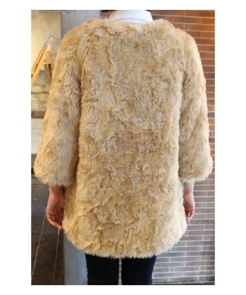 JOURNAL STANDARD(ジャーナルスタンダード)の「ファーノーカラーショートコート(その他コート・レディース・ナチュラル/ベージュ/ホワイト B・S/M)」の11枚目の写真