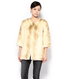 JOURNAL STANDARD | ファーノーカラーショートコート(ジャケット/アウター)