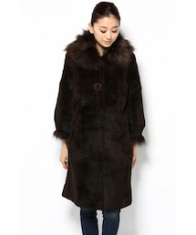 【Ines et Marechal】ファー レザーコート　フランス製 X2064 INES&MARECHAL（イネスエマーシャル）の「INES ET MARECHAL ラビット