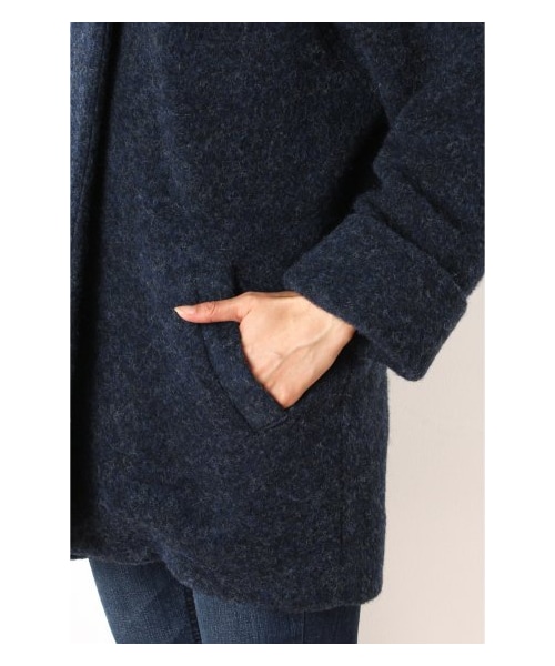 JOURNAL STANDARD(ジャーナルスタンダード)の「シェットランドブランケットフードコクーンコート(その他コート・レディース・イエロー/オレンジ/ネイビー/ブラウン・M/S)」の10枚目の写真