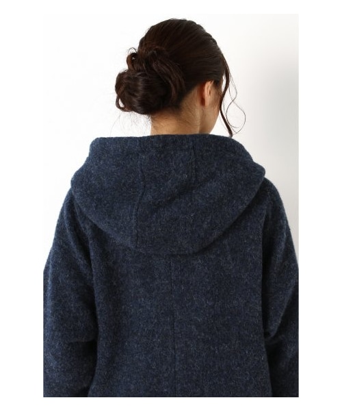 JOURNAL STANDARD(ジャーナルスタンダード)の「シェットランドブランケットフードコクーンコート(その他コート・レディース・イエロー/オレンジ/ネイビー/ブラウン・M/S)」の9枚目の写真