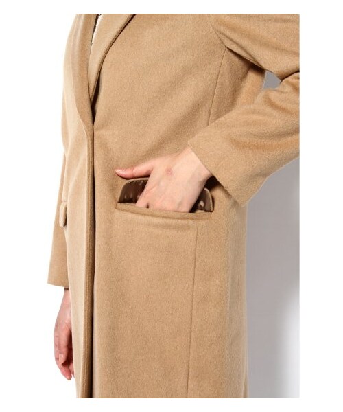 Spick & Span（スピックアンドスパン）の「インポートメルトンロングチェスター（その他コート・レディース・カーキ/キャメル/ブラック/ブルー・36/38）」の11枚目の写真