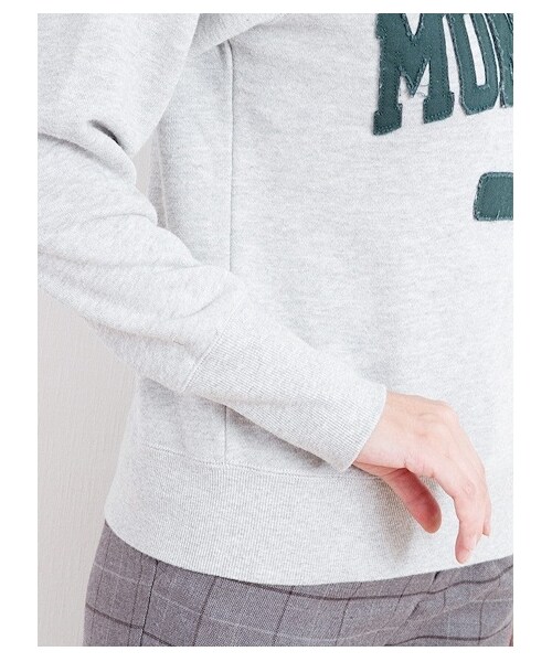 SEVENDAYS=SUNDAY（セブンデイズサンデイ）の「カレッジデザイントップス（カットソー・レディース・杢グレー・L/M）」の6枚目の写真