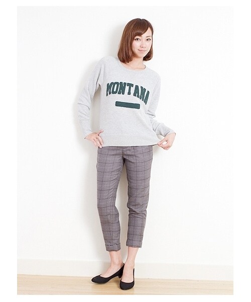 SEVENDAYS=SUNDAY（セブンデイズサンデイ）の「カレッジデザイントップス（カットソー・レディース・杢グレー・L/M）」の2枚目の写真