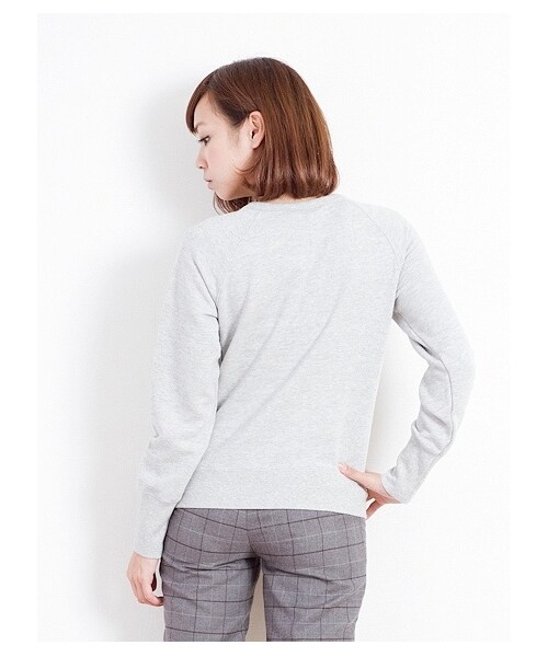 SEVENDAYS=SUNDAY（セブンデイズサンデイ）の「カレッジデザイントップス（カットソー・レディース・杢グレー・L/M）」の4枚目の写真
