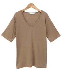 Dailyabout | Uネック半袖Tシャツ(Tシャツ/カットソー)