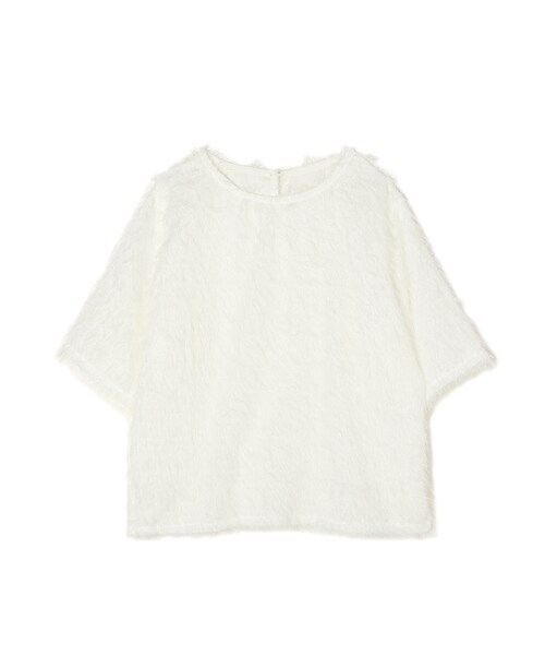 frunco（フランコ）の「サマーシャギートップス（Tシャツ/カットソー・レディース・オレンジ/グレー/ホワイト・F）」の2枚目の写真