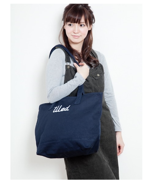 SEVENDAYS=SUNDAY（セブンデイズサンデイ）の「WEDNESDAY トートバッグ(L)（バッグ・ポーチ・レディース・オフホワイト/ネイビー・F）」の9枚目の写真