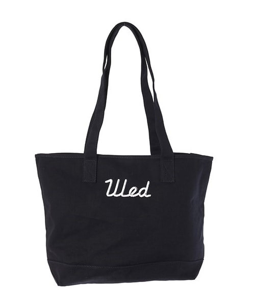 SEVENDAYS=SUNDAY（セブンデイズサンデイ）の「WEDNESDAY トートバッグ(L)（バッグ・ポーチ・レディース・オフホワイト/ネイビー・F）」の3枚目の写真