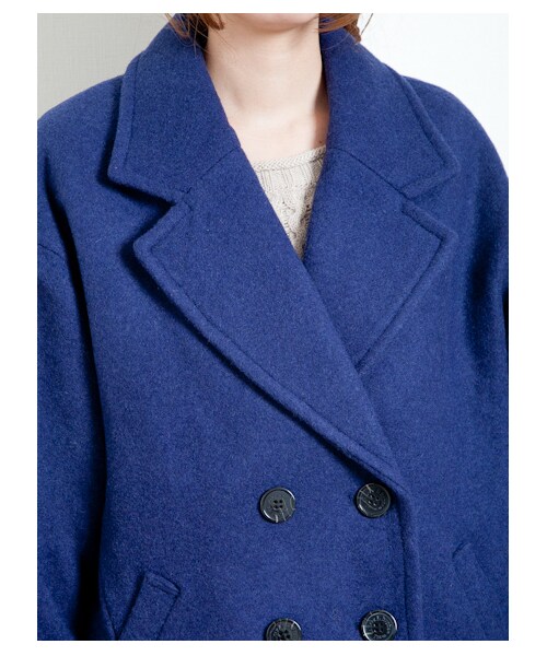 E hyphen world gallery（イーハイフンワールドギャラリー）の「【Special Price】チェスターコート　　　　　（コート　・レディース・ブラック/キャメル/ブルー・F）」の7枚目の写真