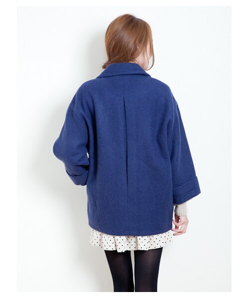 E hyphen world gallery（イーハイフンワールドギャラリー）の「【Special Price】チェスターコート　　　　　（コート　・レディース・ブラック/キャメル/ブルー・F）」の6枚目の写真