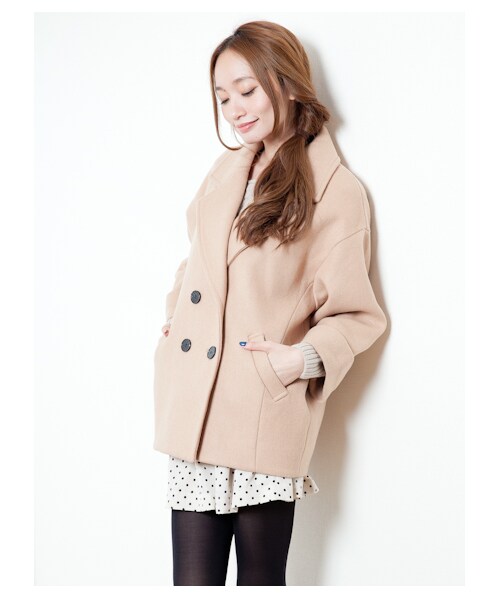 E hyphen world gallery（イーハイフンワールドギャラリー）の「【Special Price】チェスターコート　　　　　（コート　・レディース・ブラック/キャメル/ブルー・F）」の2枚目の写真