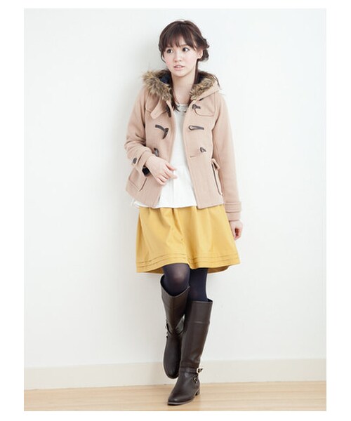 earth music&ecology（アースミュージックアンドエコロジー）の「【Special Price】ショートダッフルコート　　（コート　・レディース・ネイビー/レッド/キャメル/ブルーグリーン・M/S）」の10枚目の写真