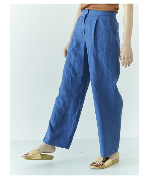 GARAGE OF GOOD CLOTHING（ガレージオブグッドクロージング）の「BLU リネンパンツ（パンツ・ブラック/ブルー・34/36/38）」の2枚目の写真