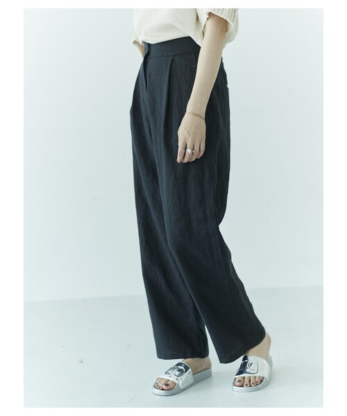 GARAGE OF GOOD CLOTHING（ガレージオブグッドクロージング）の「BLU リネンパンツ（パンツ・ブラック/ブルー・34/36/38）」の4枚目の写真