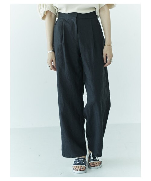 GARAGE OF GOOD CLOTHING（ガレージオブグッドクロージング）の「BLU リネンパンツ（パンツ・ブラック/ブルー・34/36/38）」の3枚目の写真