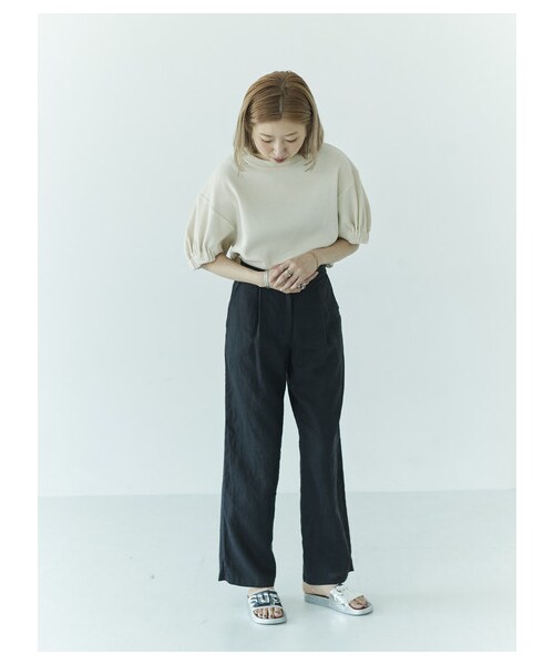 GARAGE OF GOOD CLOTHING（ガレージオブグッドクロージング）の「BLU リネンパンツ（パンツ・ブラック/ブルー・34/36/38）」の6枚目の写真