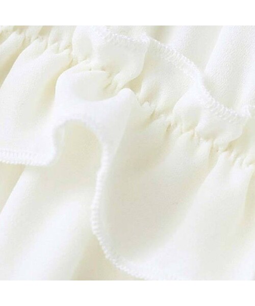 ZARA（ザラ）の「フリルリボンブラウス 長袖 白 ボルドー（シャツ/ブラウス・レディース・その他）」の5枚目の写真