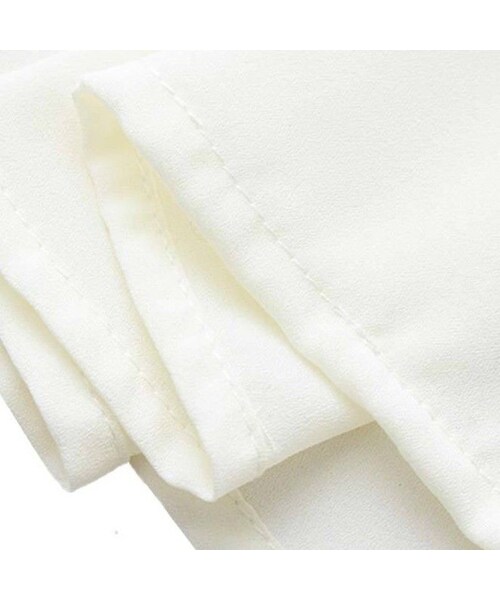 ZARA（ザラ）の「フリルリボンブラウス 長袖 白 ボルドー（シャツ/ブラウス・レディース・その他）」の6枚目の写真