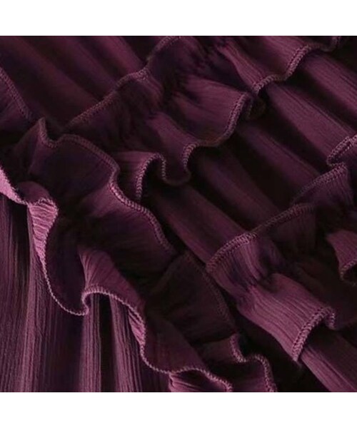 ZARA（ザラ）の「フリルリボンブラウス 長袖 白 ボルドー（シャツ/ブラウス・レディース・その他）」の9枚目の写真