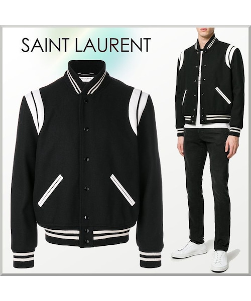Saint Laurent★テディージャケット ブラック ☆Saint Laurent☆サンローラン テディジャケット☆大人気☆