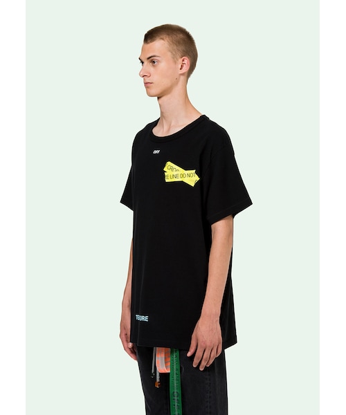 off white（オフホワイト）の「SS18 OFF WHITE FIRETAPE S/S TEE 半袖