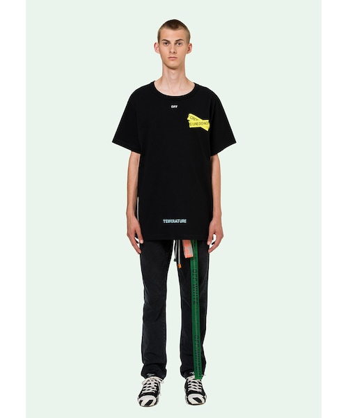 off white（オフホワイト）の「SS18 OFF WHITE FIRETAPE S/S TEE 半袖