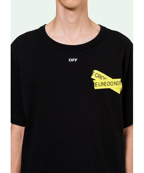 off white（オフホワイト）の「SS18 OFF WHITE FIRETAPE S/S TEE 半袖