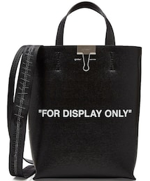 off-white オフホワイト ”FOR DISPLAY ONLY\" TOTE off white（オフホワイト）の「【1-3日お届け】OFF WHITE For Display