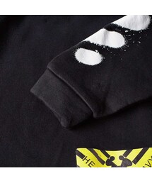 OFF-WHITE オフホワイト パーカー スプレーペイント Off-Whiteスプレーペイントプルオーバーフードパーカー ブラック