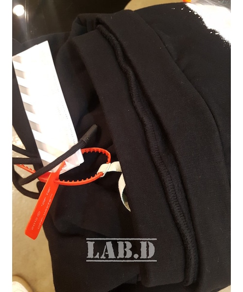 関税送料込【Off-White】Diag アイレット パーカー ブラック 国内発送】オフホワイト ニットパーカー DIAG KNIT ZIP HOODIE