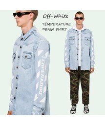 OFF-WHITE｜デニムシャツ Off-White アローポケット デニムシャツ オフホワイト (Off-White